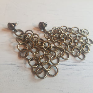 BRASS CHAIN EARRINGS