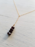 Beaded Gold Y-Necklace (Multiple Color Options)